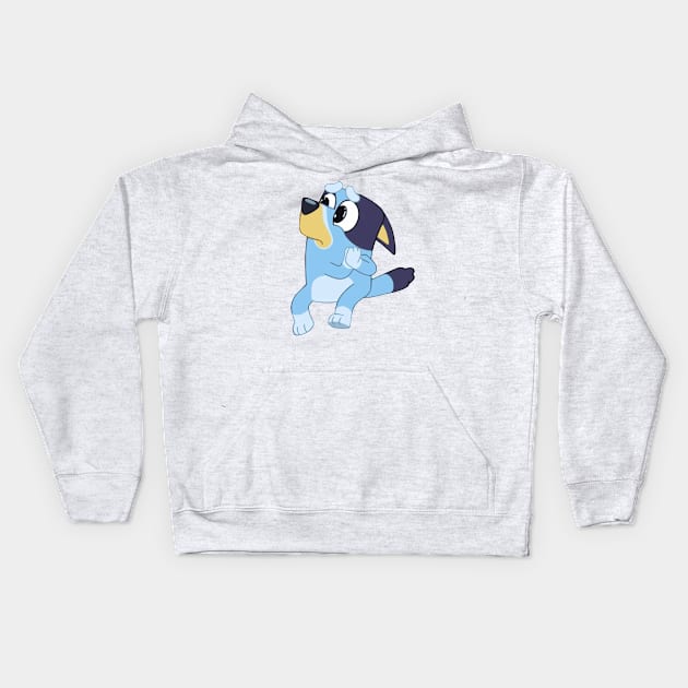 Sad dog Kids Hoodie by 1001 Artwork